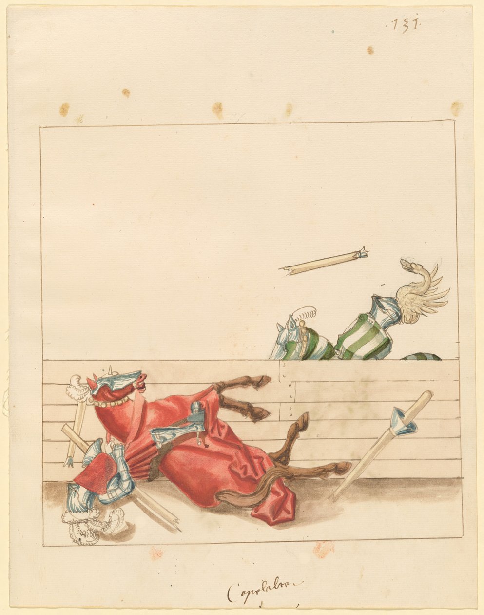 Justa italiana de paz de German 16th Century