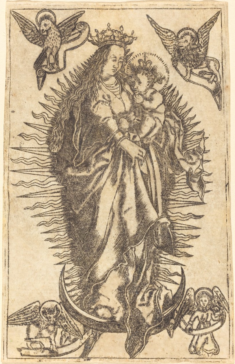 Madonna y Niño de German 16th Century