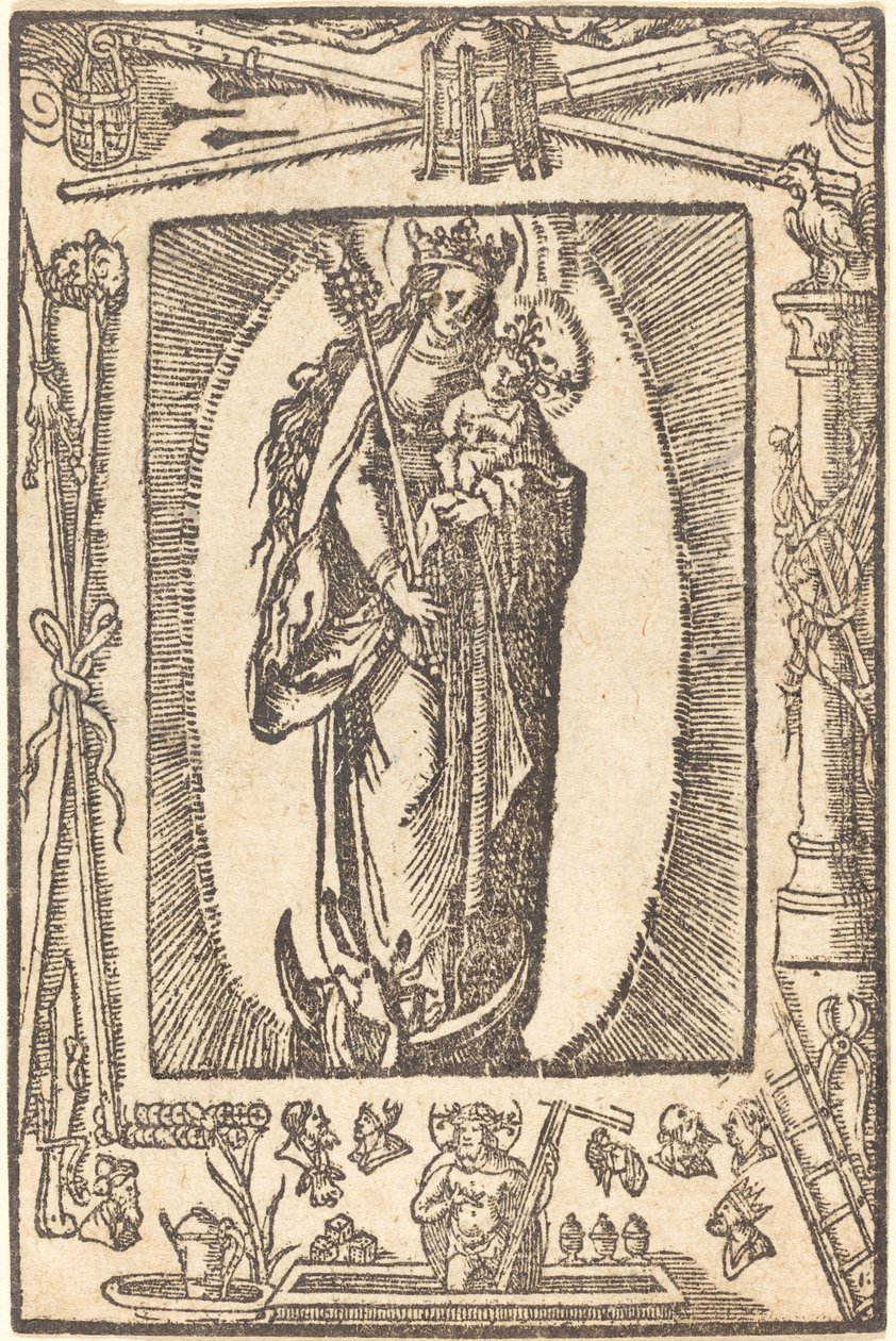 Madonna y el Niño de German 16th Century