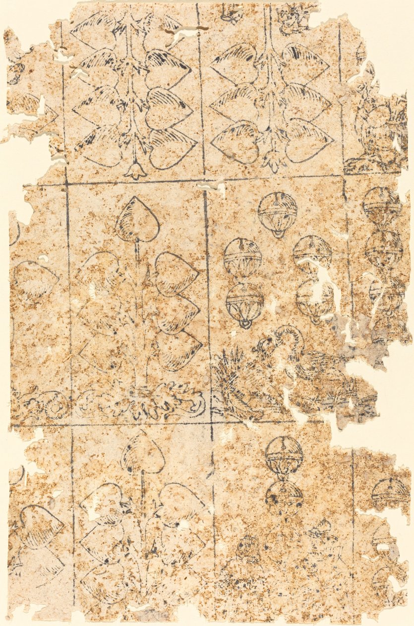 Carta de juego de German 16th Century