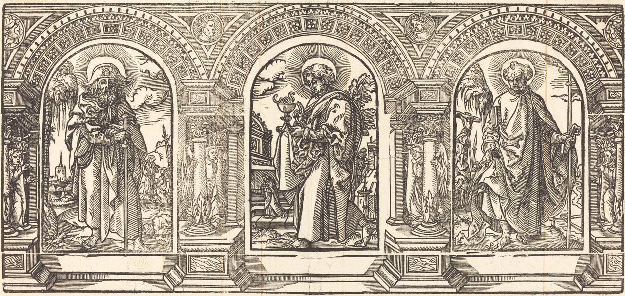 Cristo y Sus Discípulos III de German 16th Century after Martin Schongauer
