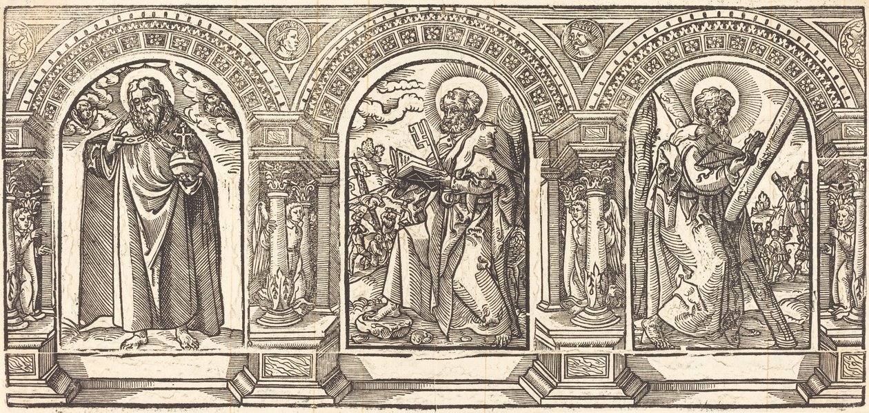 Cristo y Sus Discípulos II de German 16th Century after Martin Schongauer