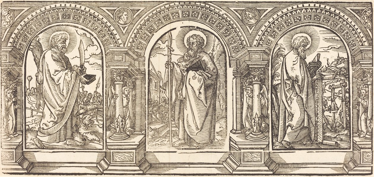 Cristo y Sus Discípulos I de German 16th Century after Martin Schongauer