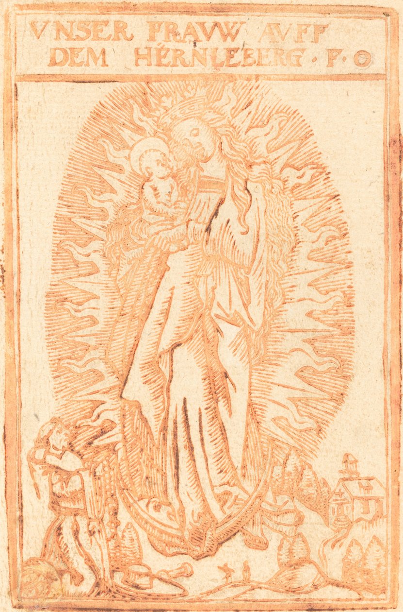 Madonna de Hernleberg de German 17th Century