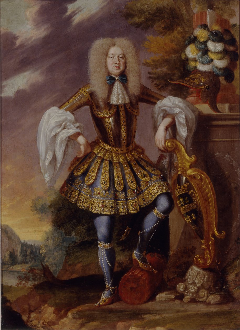 Un Hombre con Traje de Fantasía, Principios del Siglo XVIII de German Master