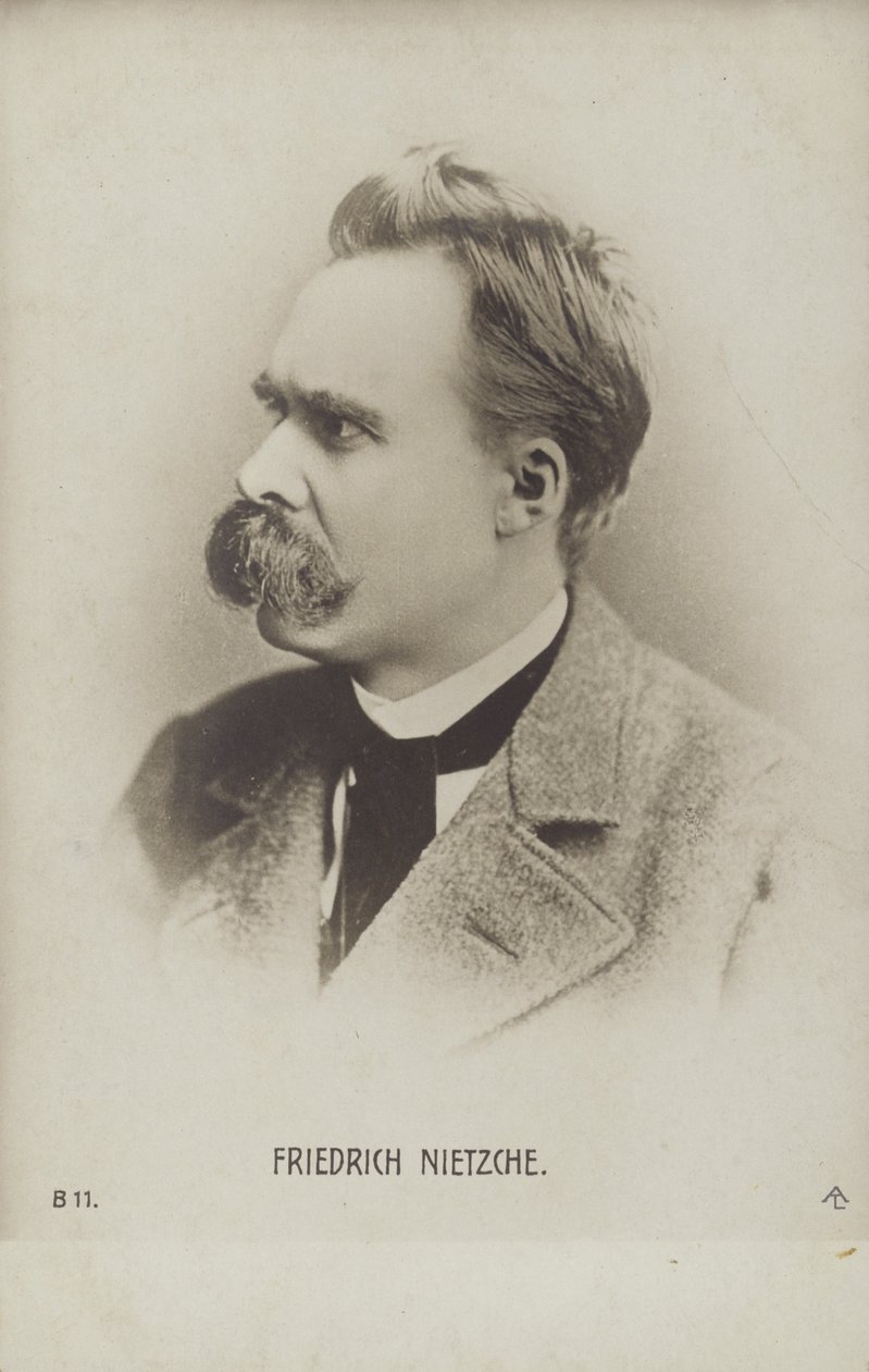 Friedrich Nietzche (1844-1900), filósofo y escritor alemán (foto en blanco y negro) de German Photographer