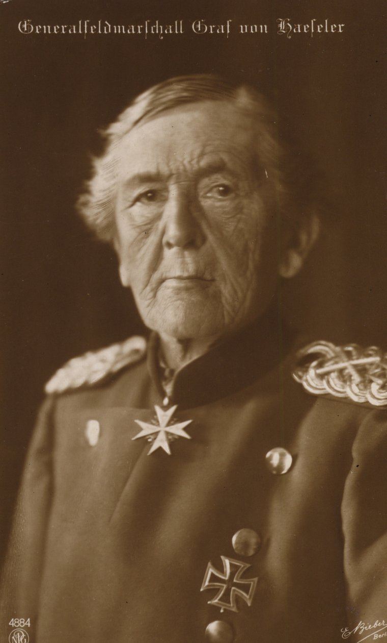 Mariscal de campo Conde von Haeseler (foto b/n) de German Photographer