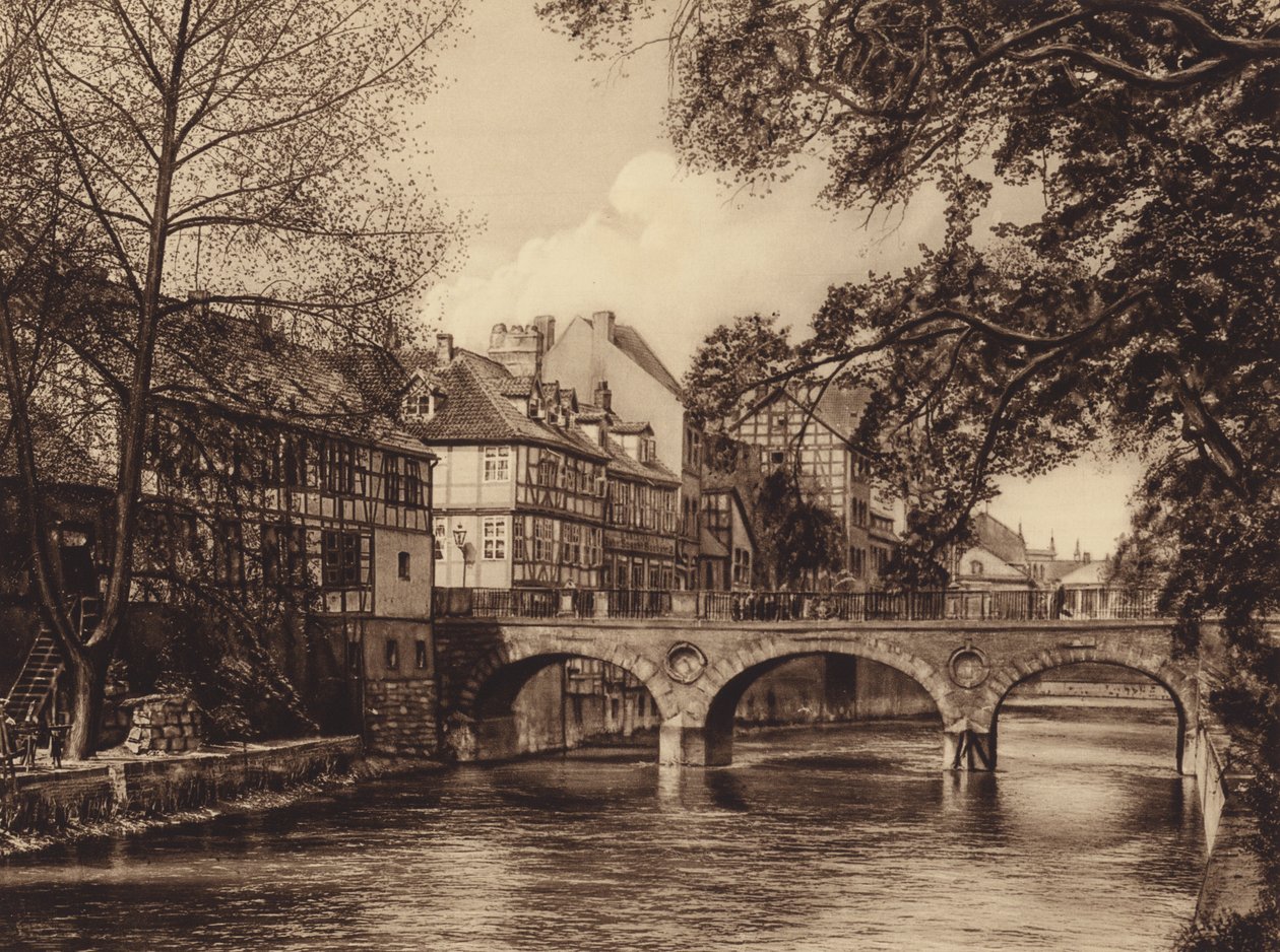Puente Marstall, Hannover (foto en blanco y negro) de German Photographer