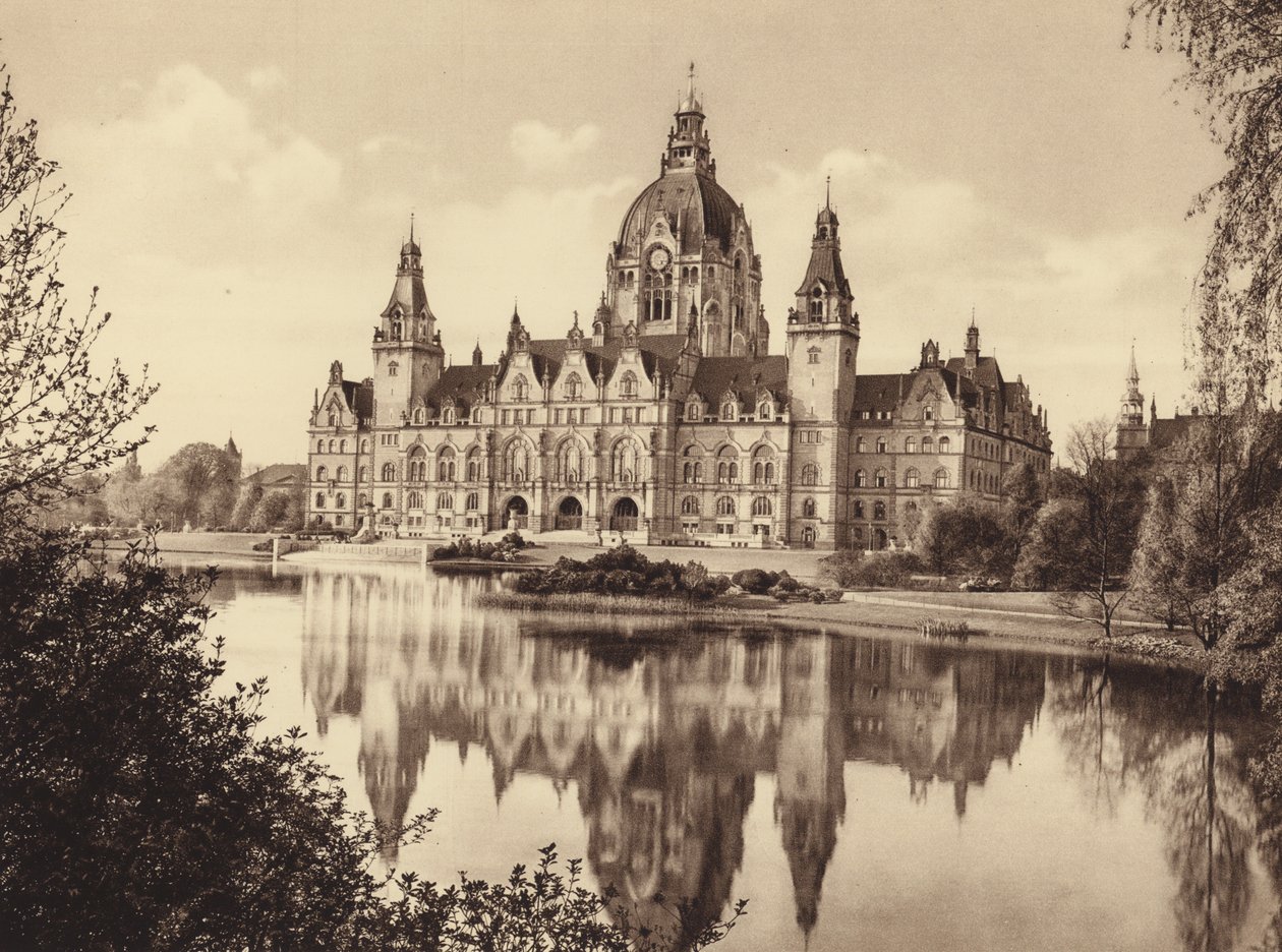 Nuevo Ayuntamiento de Hannover (fotografía en blanco y negro) de German Photographer