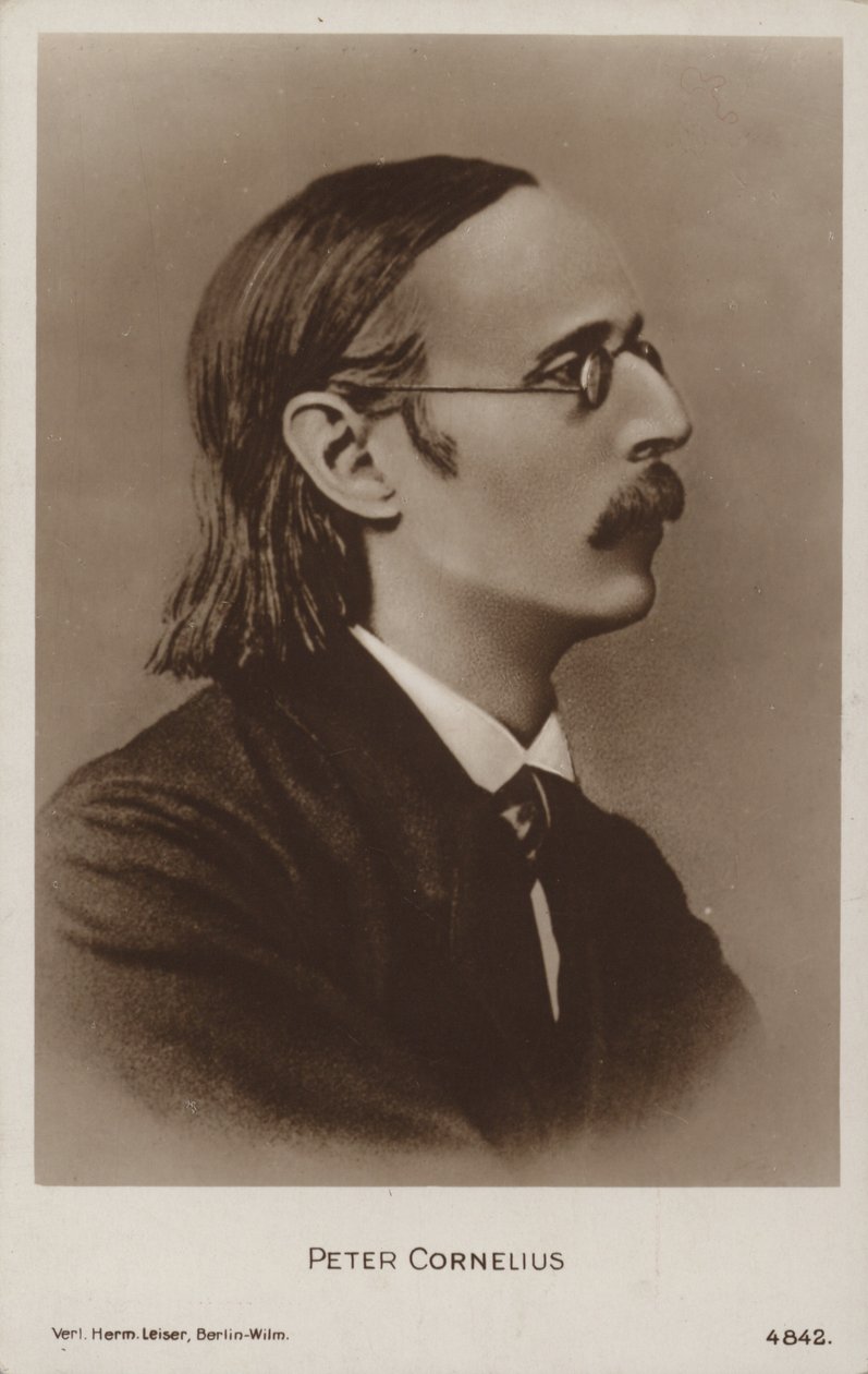 Retrato de Peter Cornelius (foto en blanco y negro) de German Photographer