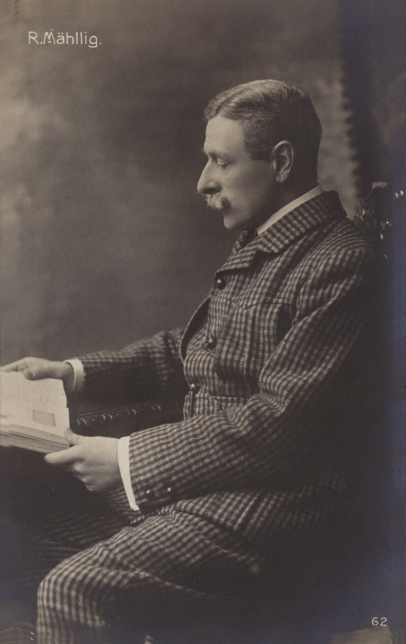Retrato de Ricardo Mahllig (foto b/n) de German Photographer
