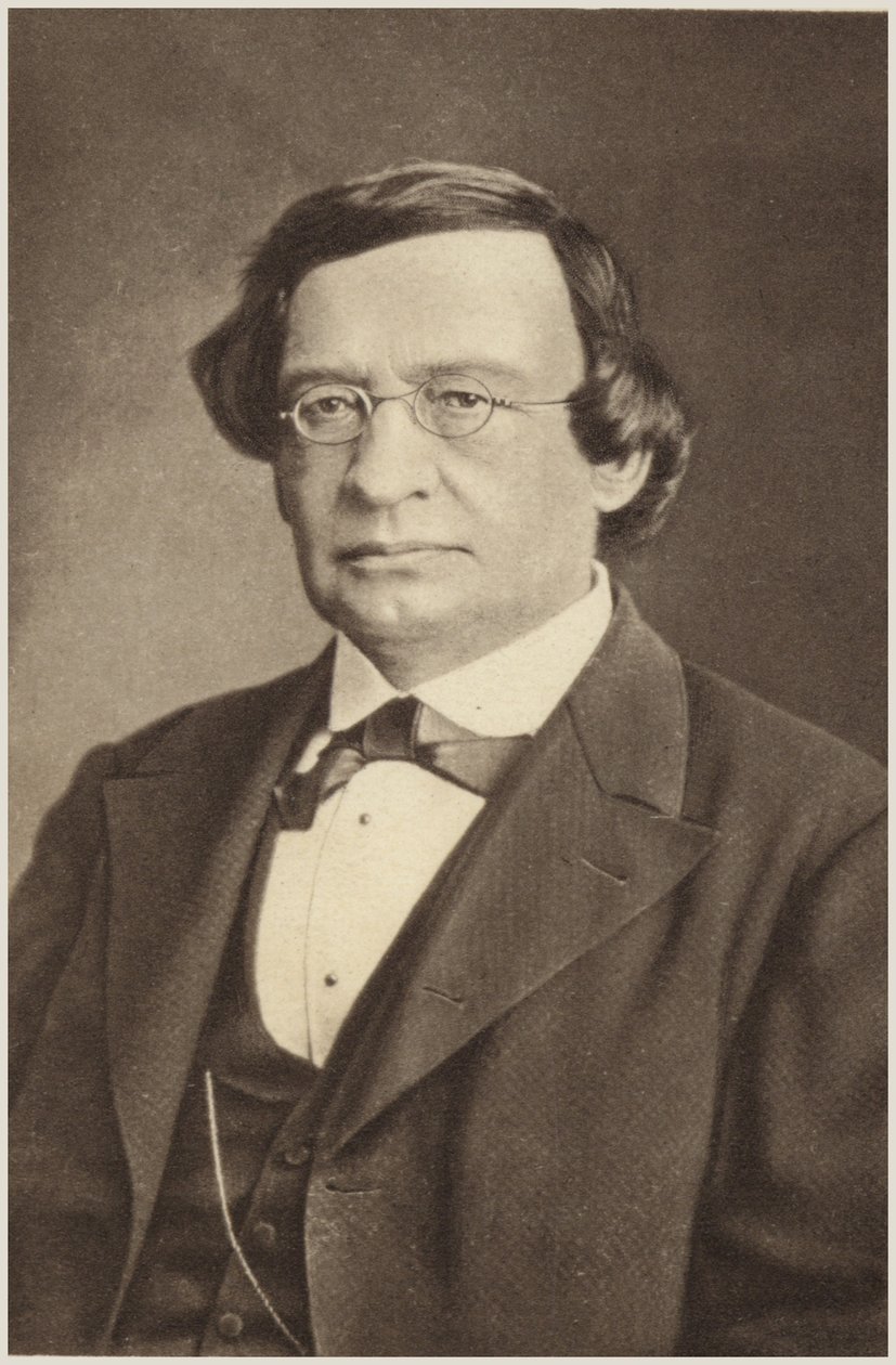 Retrato de Wilhelm Taubert (foto en blanco y negro) de German Photographer