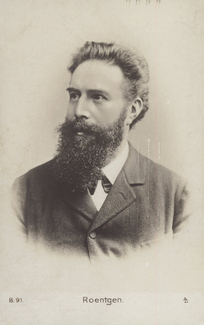 Wilhelm Roentgen (1845-1923), físico alemán (foto b/n) de German Photographer