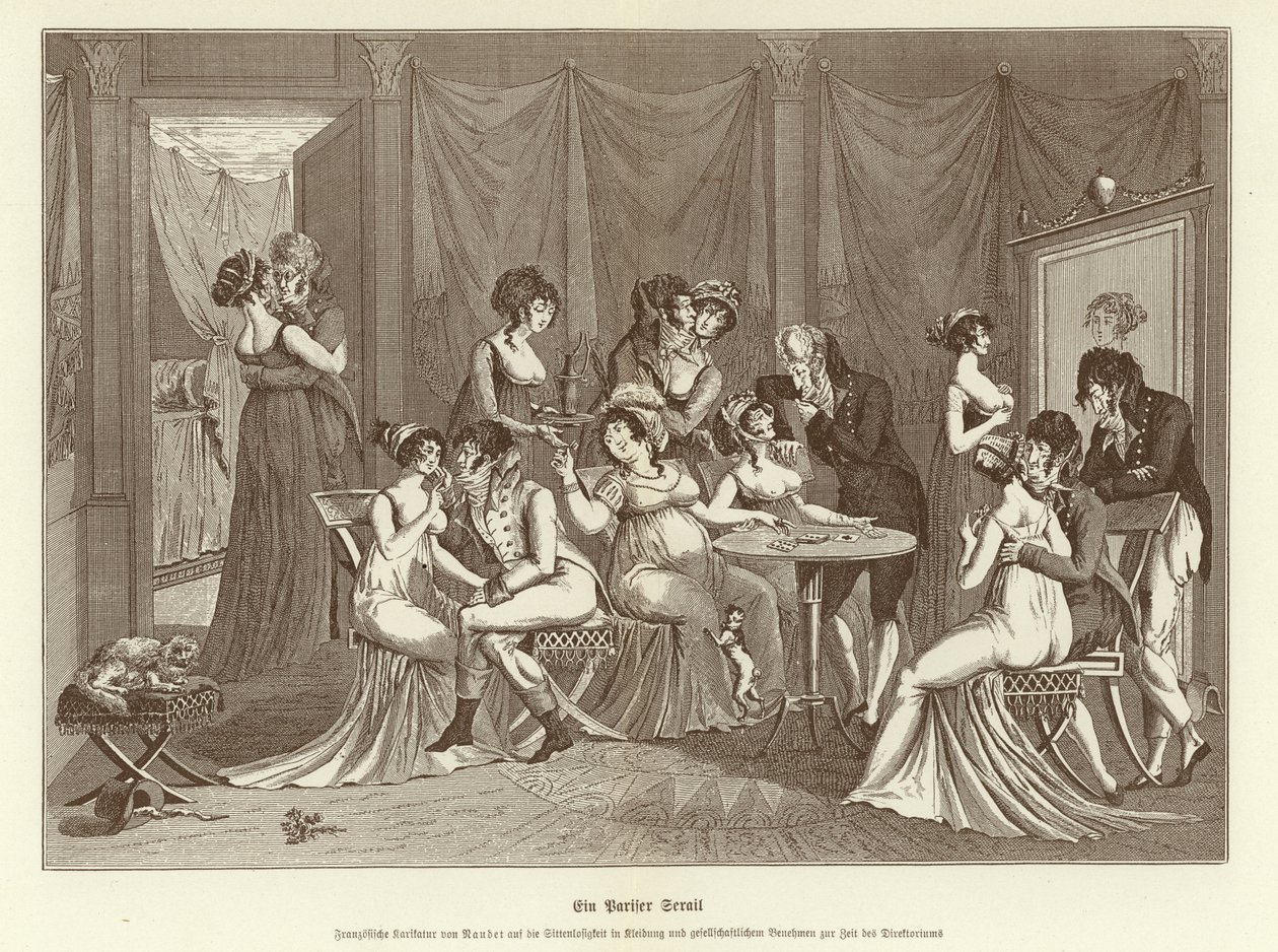 Un serrallo parisino (litografía) de German School