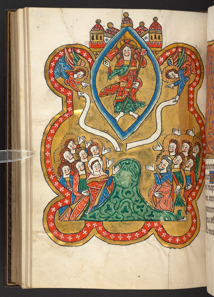 Agregar. 60629, f.103v La Ascensión (vitela) de German School