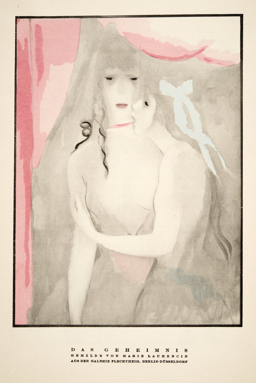 Anuncio de la Galerie Flechtheim, de Styl, pub.1922 (impresión en pochoir) de German School