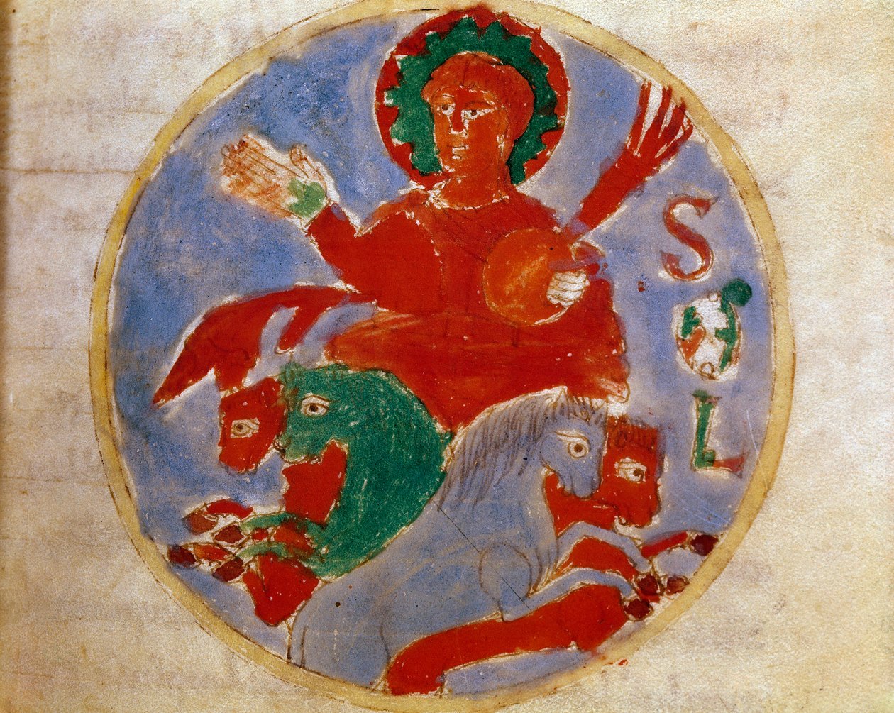 Representación alegórica del Sol de German School