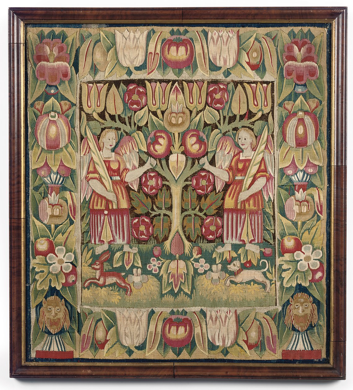 Funda de cojín de tapiz alegórico, norte de Alemania, probablemente Hamburgo, c.1600-50 de German School