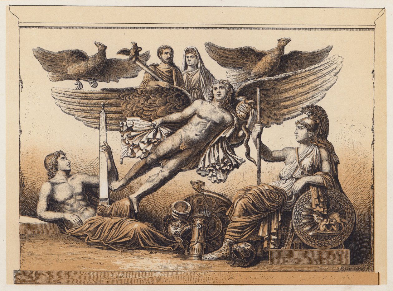 Apoteosis (litografía en color) de German School