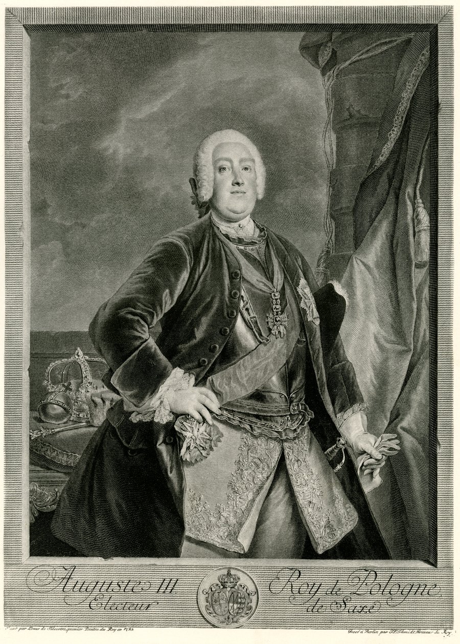 Augusto III (1696-1763) Rey de Polonia de German School