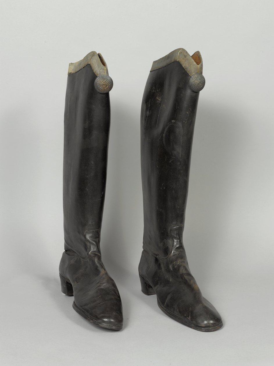 Botas, 3er von Zieten Húsares, usadas por HRH El Duque de Connaught, antes de 1914 de German School