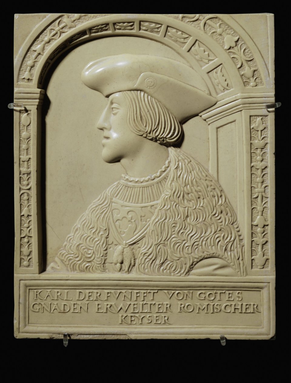 Busto del emperador Carlos V de joven, después de 1520 ... (piedra caliza) de German School
