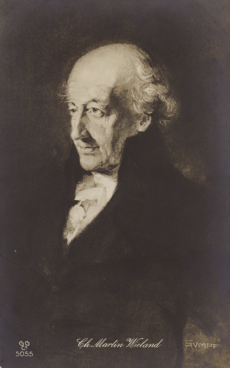 Christoph Martin Wieland (1733-1813), poeta, escritor y traductor alemán (litografía) de German School