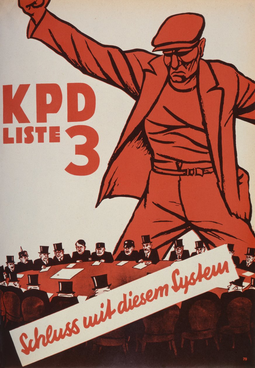 Cartel electoral del Partido Comunista, 1932 de German School