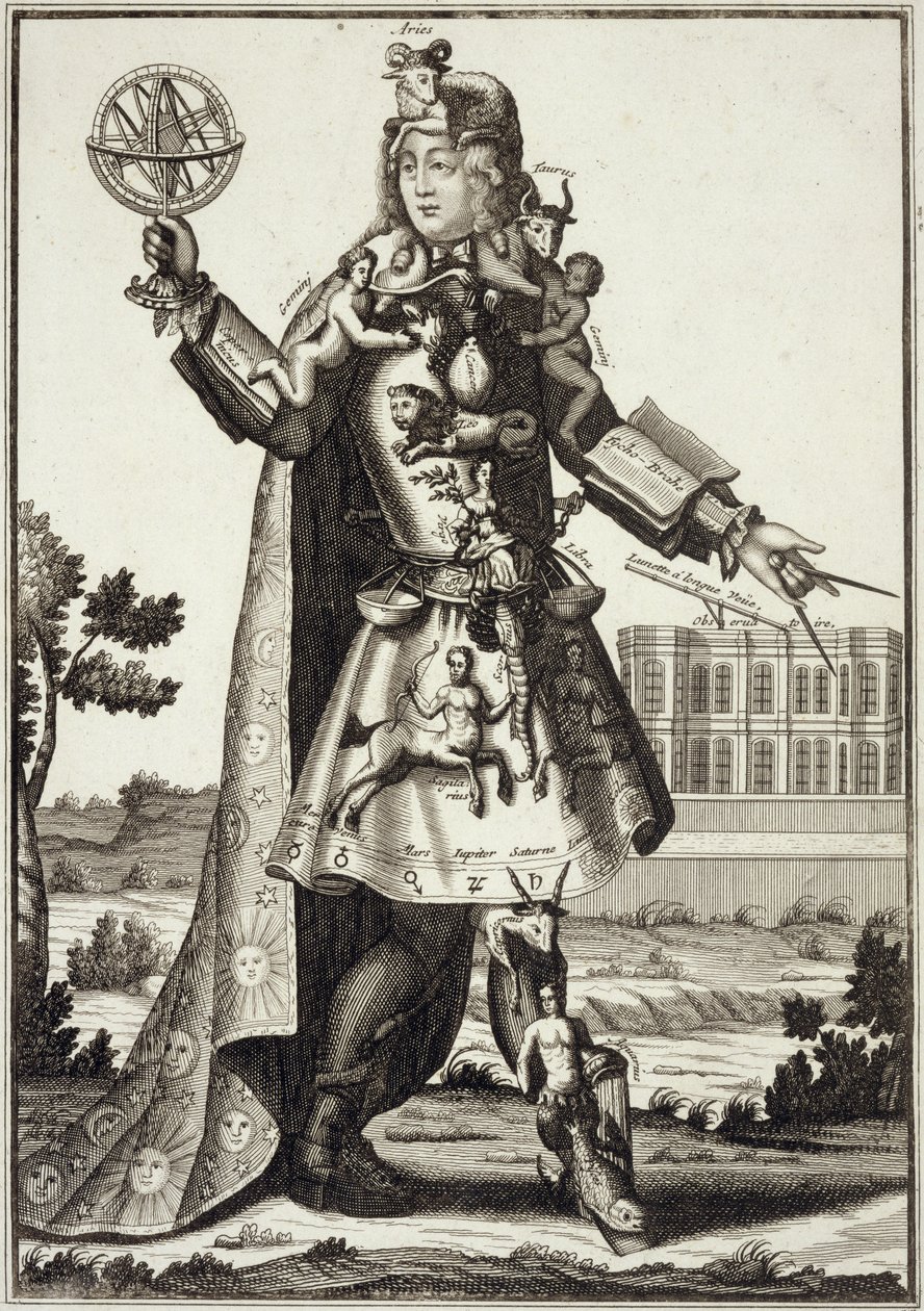 Vestuario para un Astrólogo, pub. por Gerard Valck, c.1690 de German School