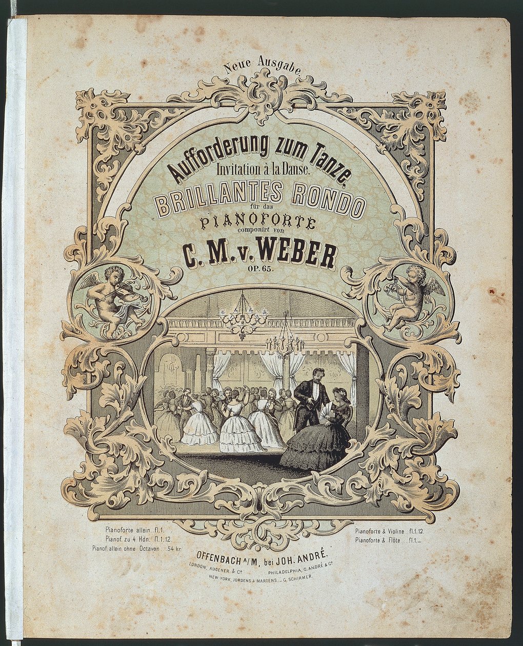 Portada de la partitura de 