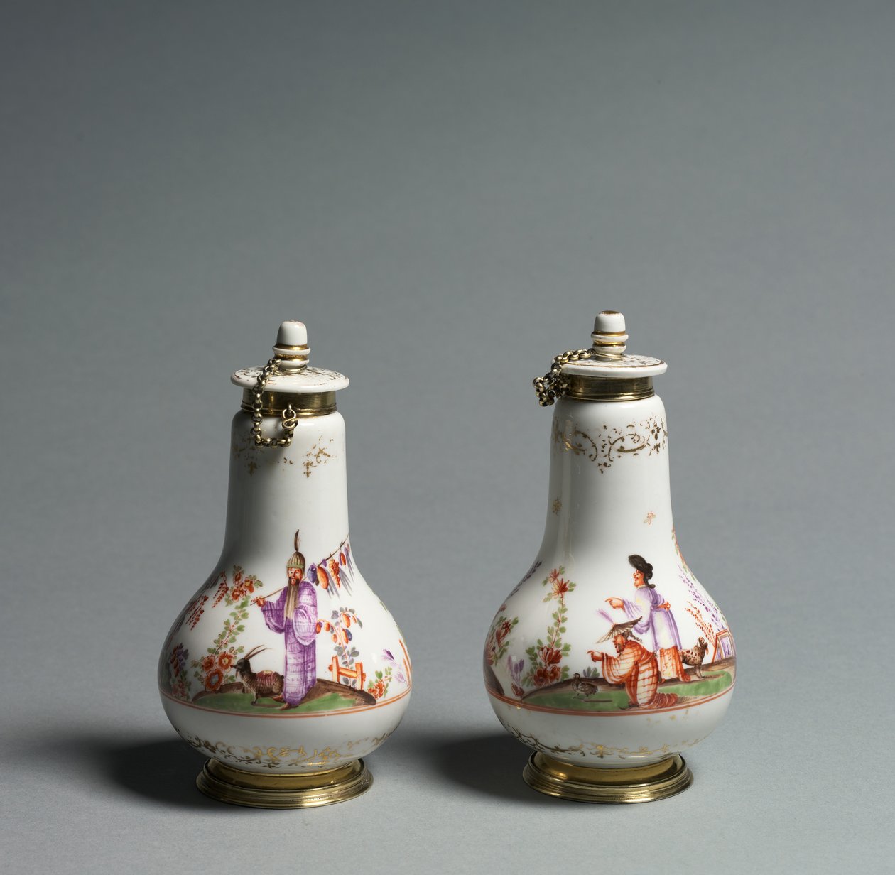 Frasco cubierto, fabricante Meissen Porcelain Factory, Alemania, c.1720-1723 de German School