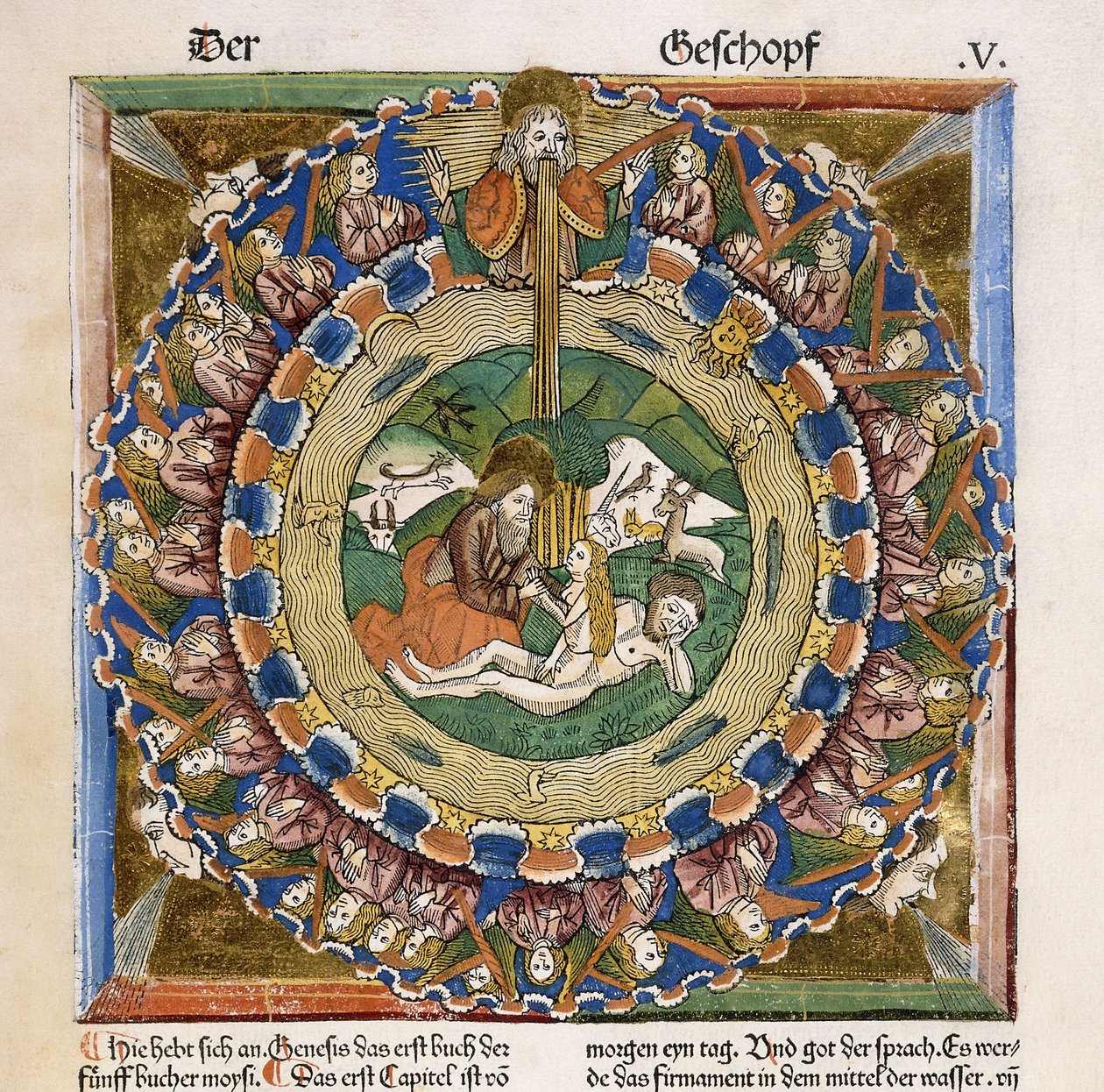 Creación de Eva, 1483 de German School