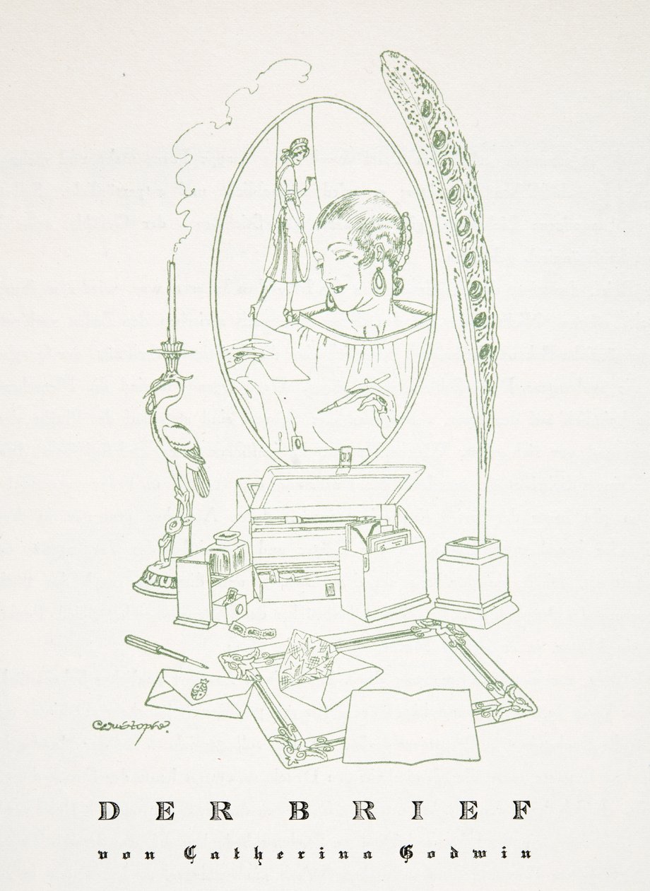 Der Brief por Catherina Godwin, de Styl, pub.1922 de German School