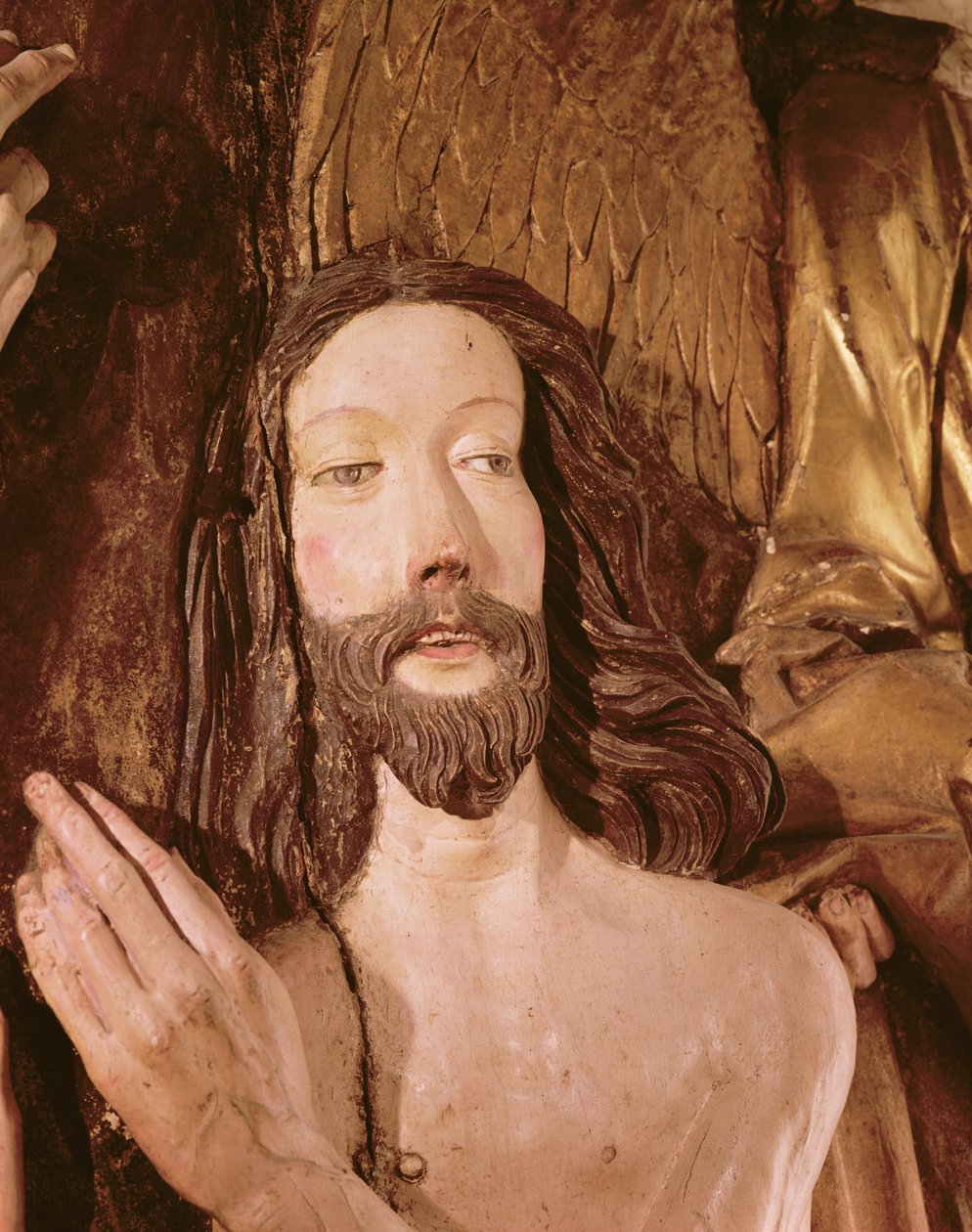 Detalle del Bautismo de Cristo de German School