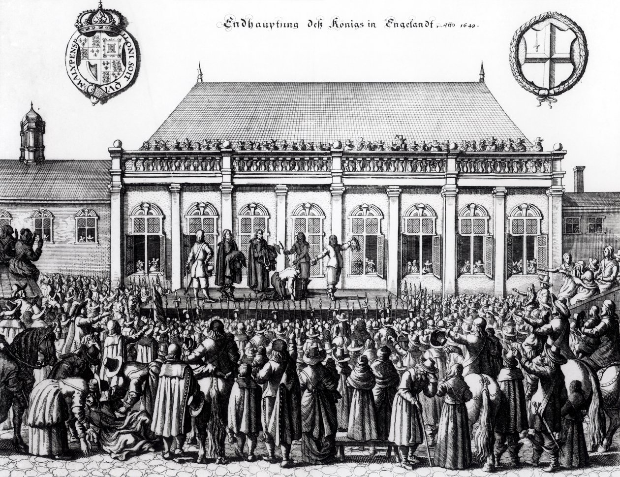 Ejecución de Carlos I (1600-49) en Whitehall, 30 de enero de 1649 de German School