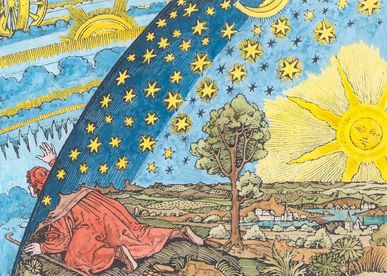 Representación fantástica del Sistema Solar de German School