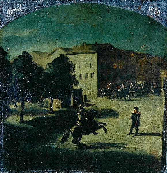 Huida del Elector Friedrich Wilhelm I de German School