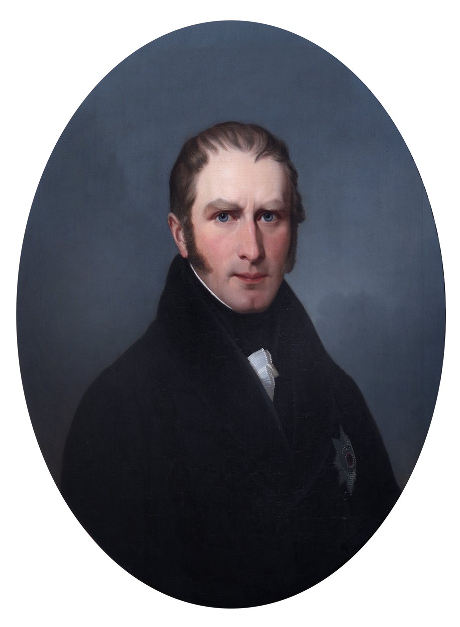 Federico Guillermo, duque de Brunswick, c.1810-15 (óleo sobre lienzo) de German School