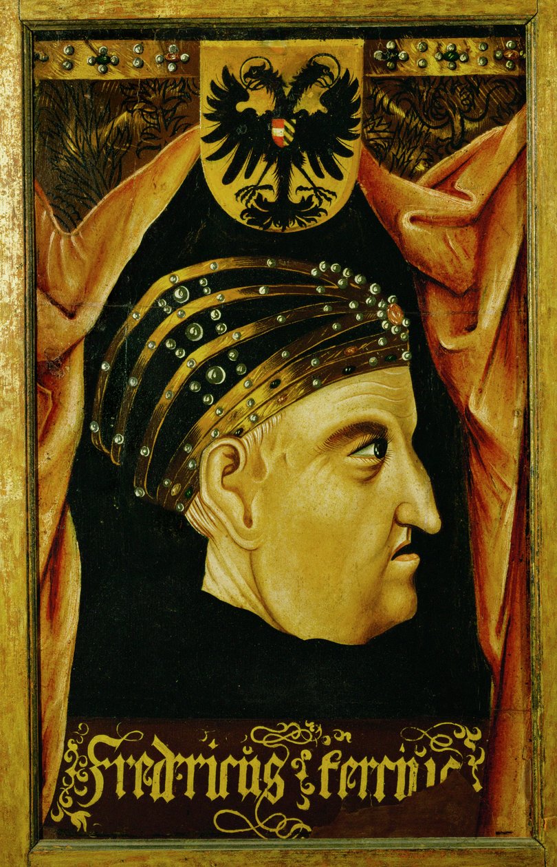 Federico III, Emperador del Sacro Imperio Romano ... (óleo sobre madera) de German School