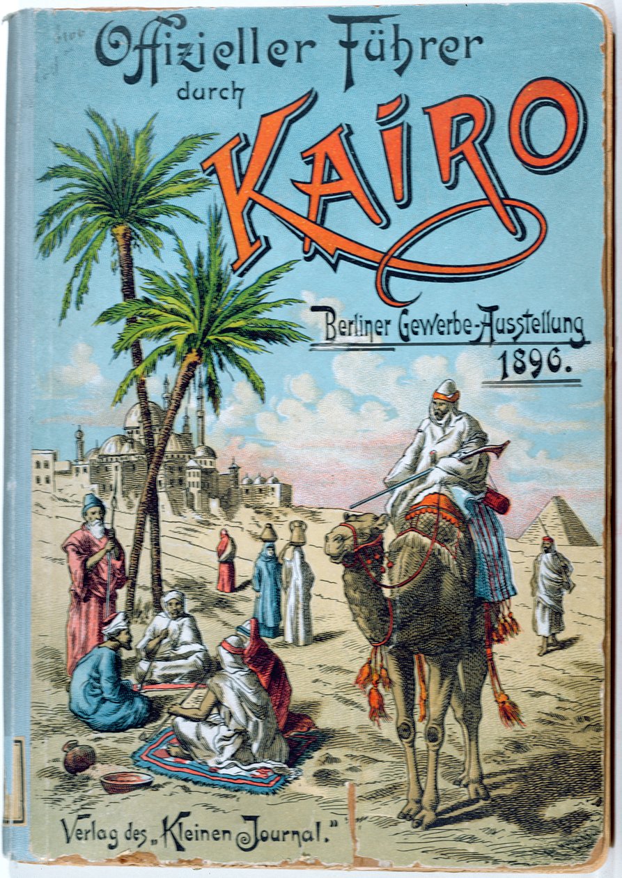 Portada de una guía alemana para El Cairo, 1896 de German School