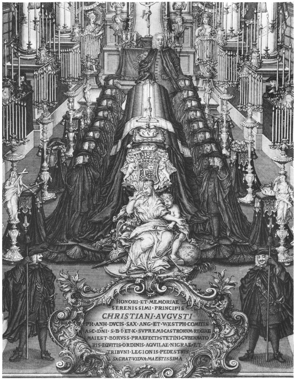 Funeral de un Príncipe de Sajonia, principios del siglo XVIII de German School