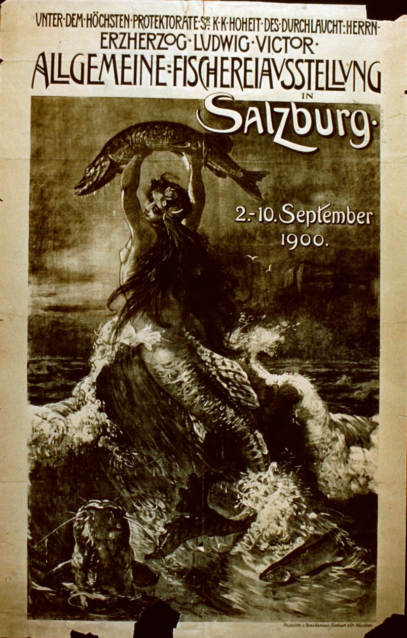 Exposición General de Pesca en Salzburgo, 1900 de German School