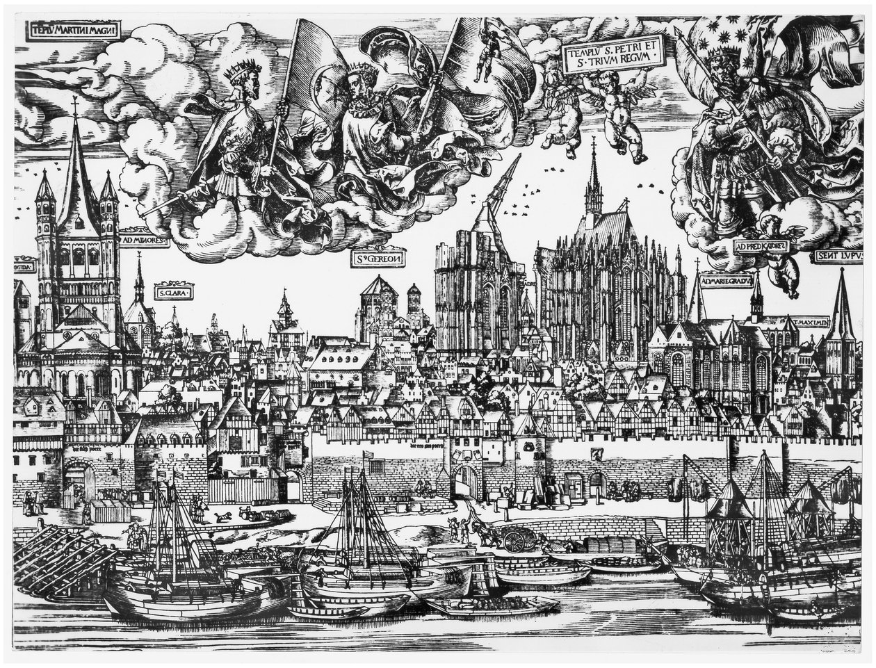 Vista general de Colonia, 1531 de German School