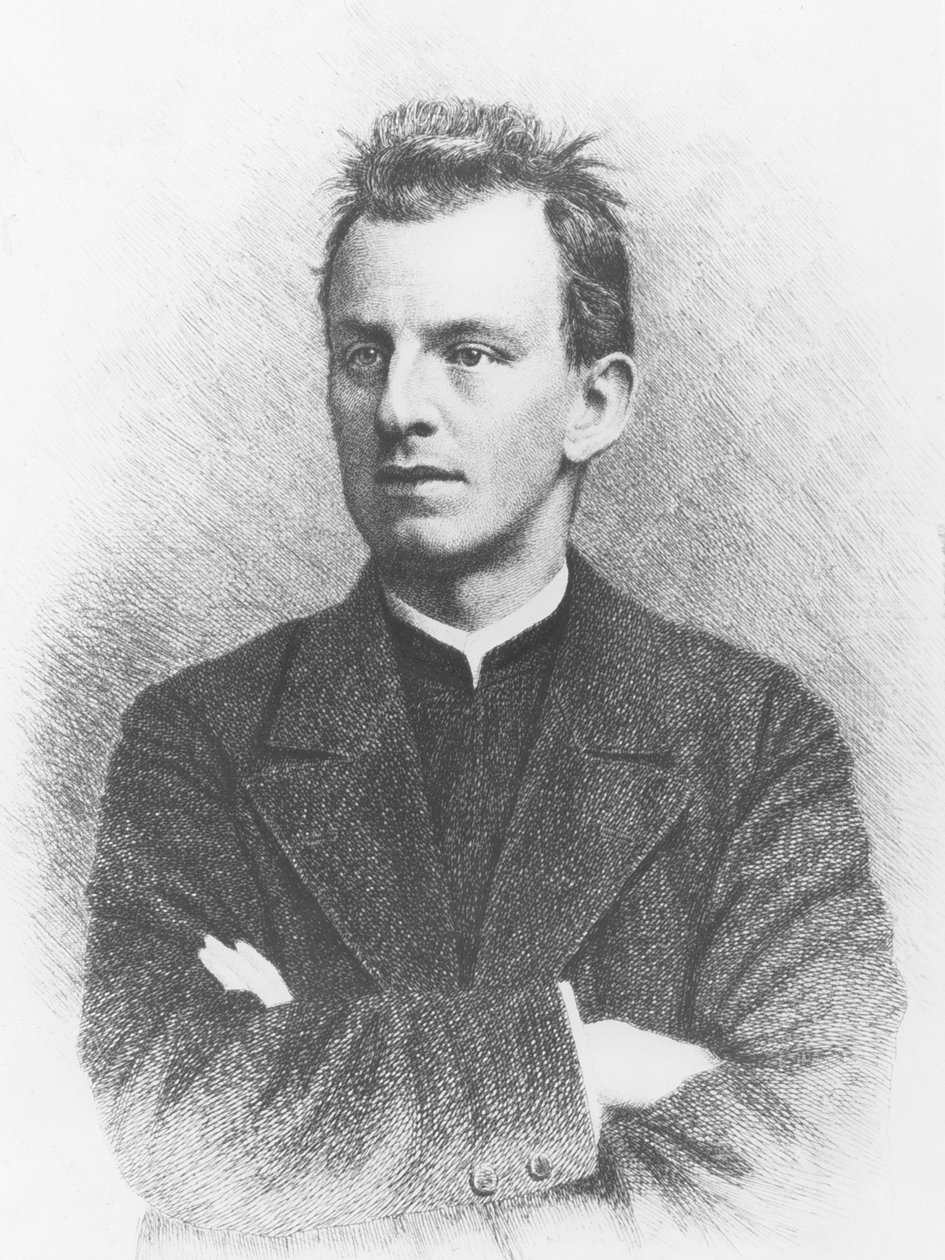 Gerhart Hauptmann (grabado) de German School