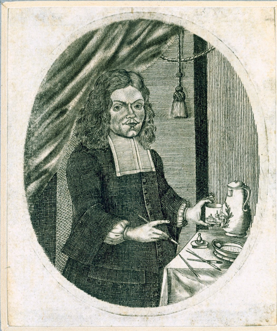 Pintor de vidrio alemán de German School