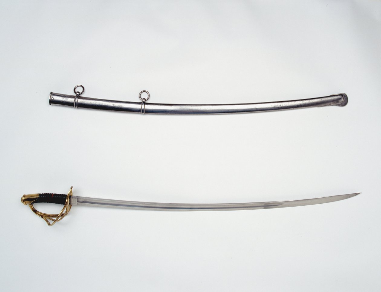 Espada de caballería alemana y vaina, Artillería del Estado Libre de Orange, Sudáfrica de German School