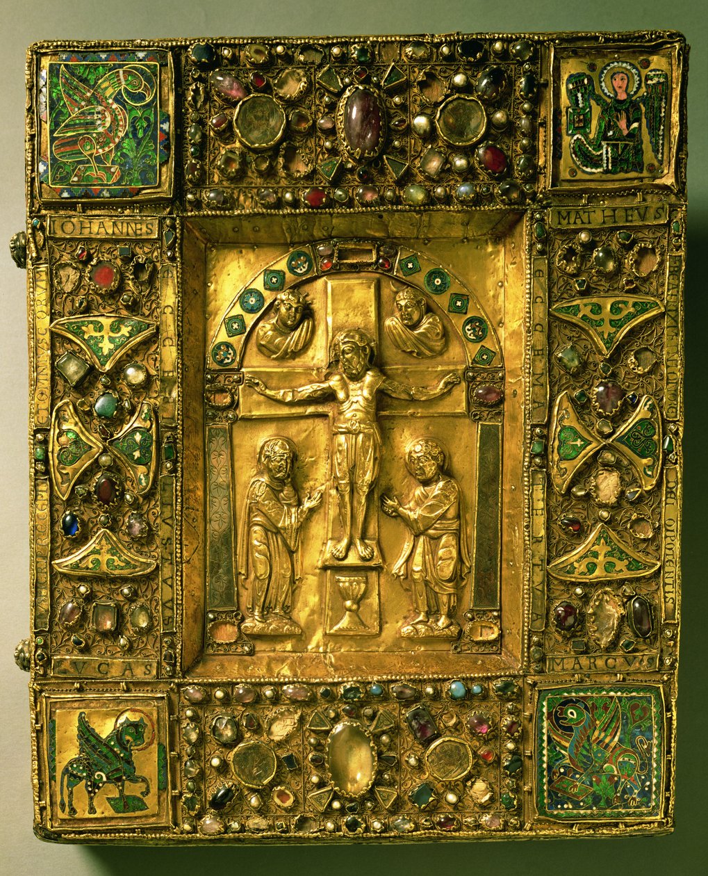Cubierta del Evangelio, Ottoniano, Alemania, siglo XI de German School