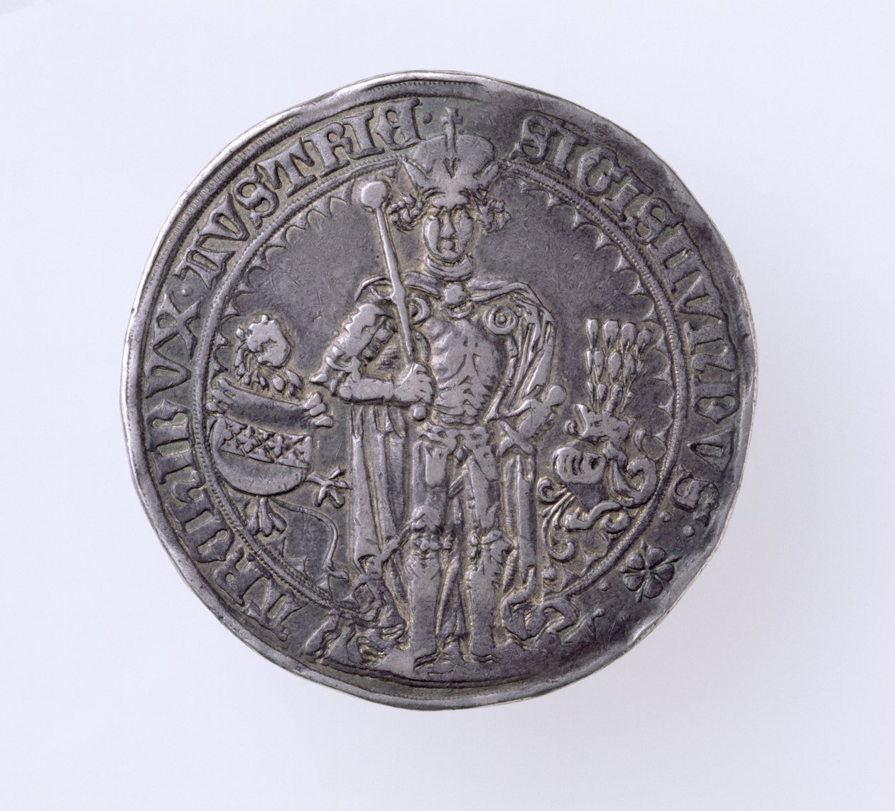 Guildiner (tálero) de Segismundo (1439-96) Conde de Tirol, Casa de Moneda de Hall, 1486 (anverso) de German School