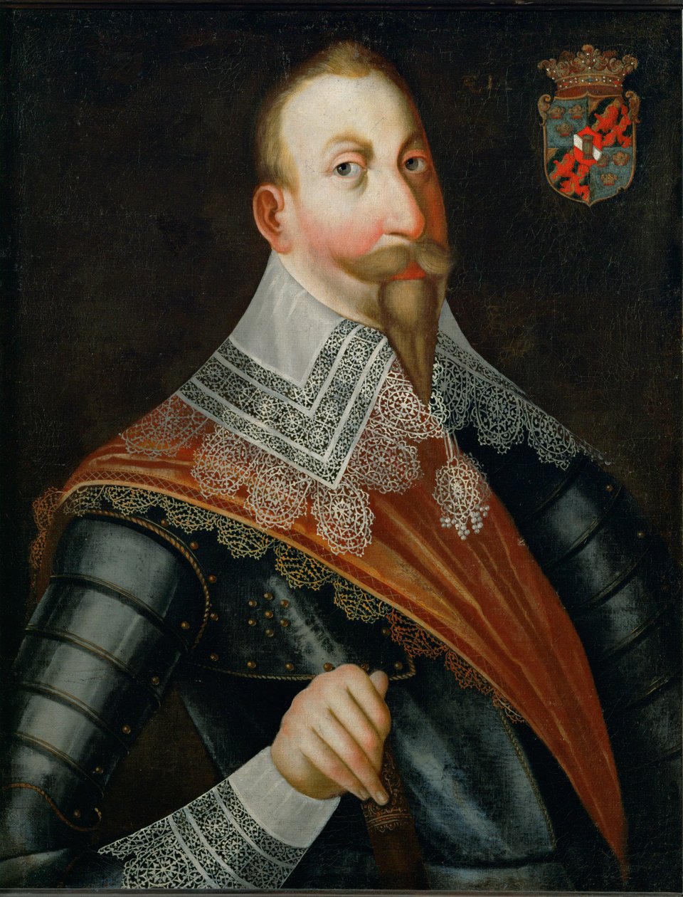 Gustavo Adolfo, rey de Suecia ... (pintura sobre lienzo) de German School