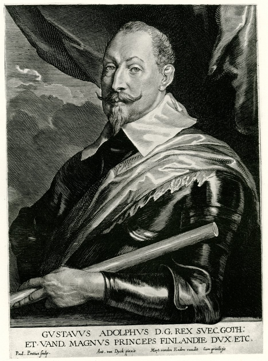 Gustavo II Adolfo, Rey de Suecia de German School